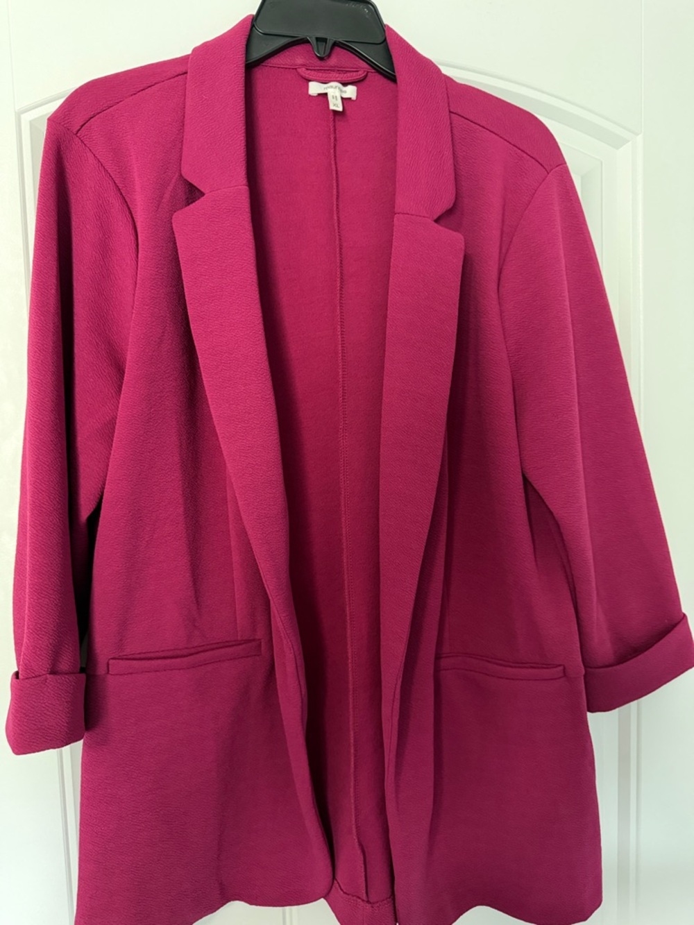 Maurices Fuchsia Open-Front Blazer Jacket